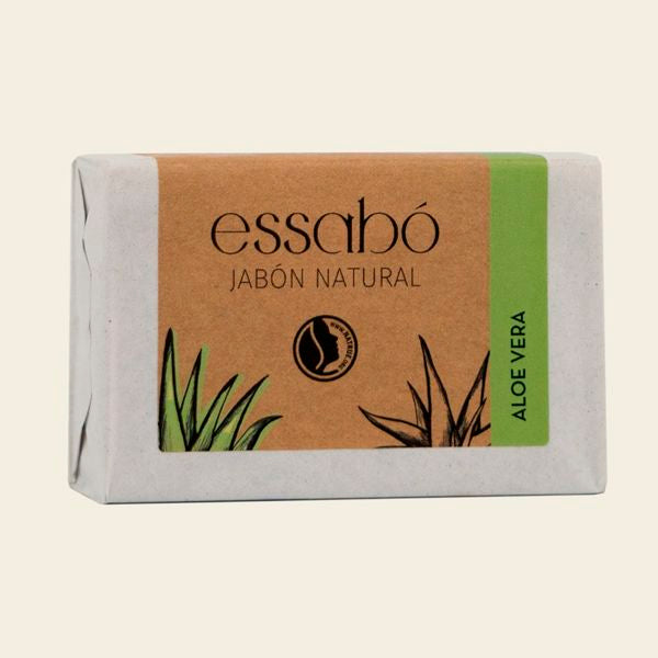 Pastilla de jabón natural Essabó Aloe Vera 100 g para higiene diaria