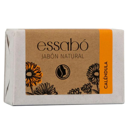 Pastilla de jabón natural Essabó Caléndula 100 g para higiene de la piel