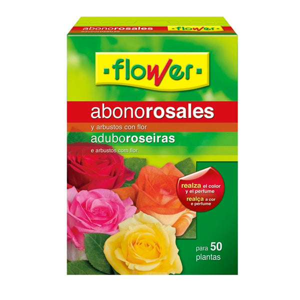 Flower Abono Rosales granulado 1 kg para rosas