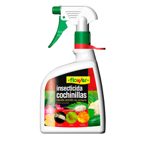 Flower Anticochinillas listo para diluir 1 litro, envase pulverizador para plantas