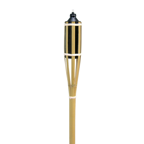 Antorcha de jardín Flower bambú natural de 150 centímetros para exterior