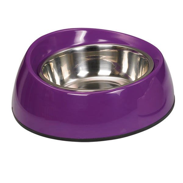 Vadigran Quatro cuenco morado de acero inoxidable y melamina 16 cm, 160 ml