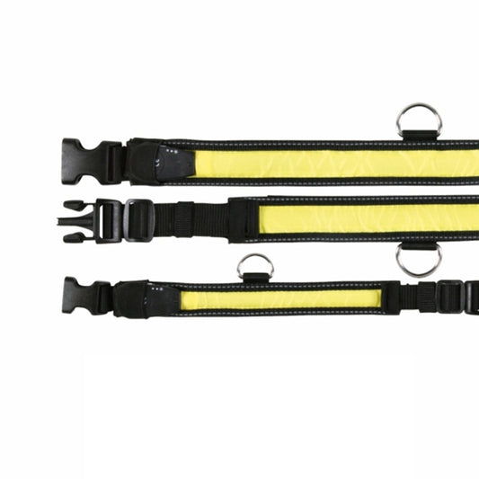 Collar Flash, M-L, 40-55cm/35mm, Negro/Amarillo - Tujilguero