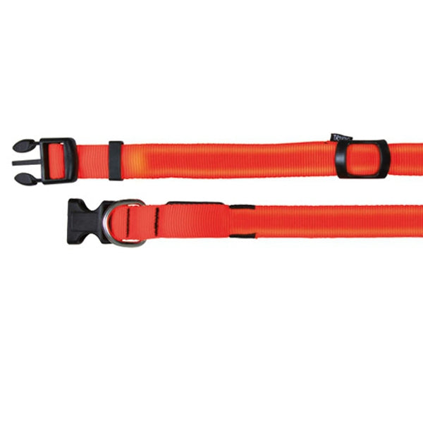 Collar Flash, S-M, 30-40cm/25mm, Naranja - Tujilguero