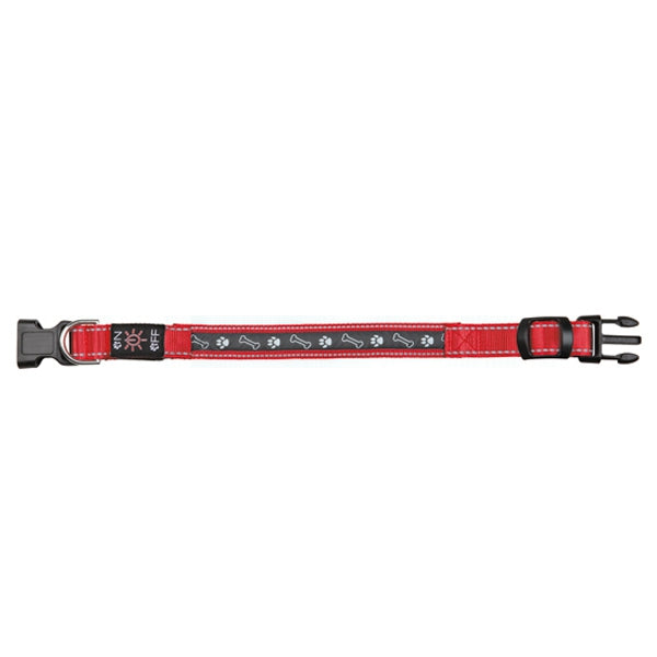 Collar Flash USB, S-M, 30-40cm/25mm, Rojo - Tujilguero