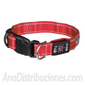 Collar Flash USB, M-L, 40-50cm/25mm, Rojo - Tujilguero