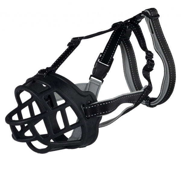 Trixie Bozal Flex, Silicona, S, Negro - Tujilguero