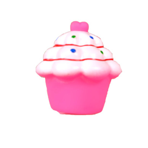 Vadigran Juguete Vinilo Chirriador Cupcake Rosa 8cm
