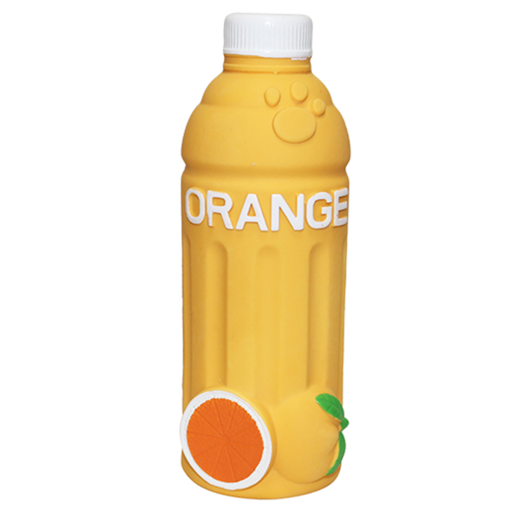 Vadigran Juguete perro látex botella Orange 17,8 cm - Tujilguero