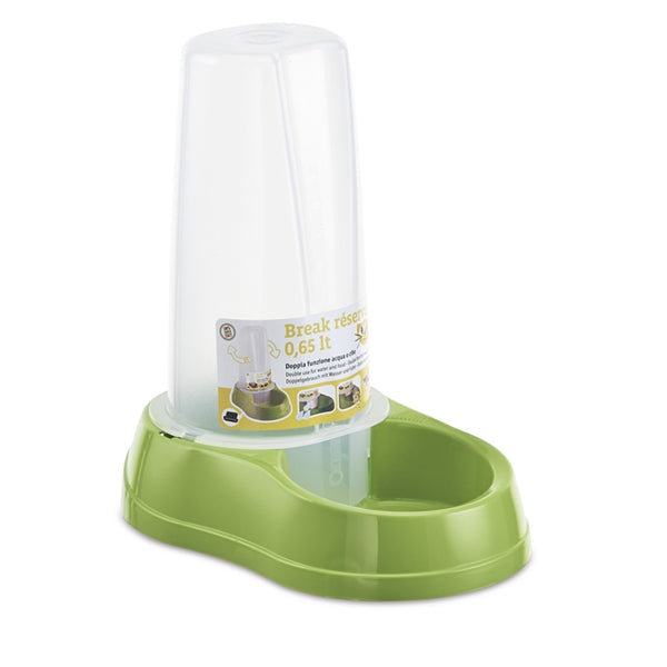 Bebedero - Comedero Tolva 0,65 lts Verde