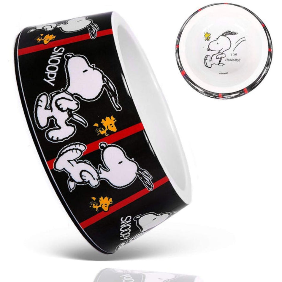 Comedero F Snoopy Negro M