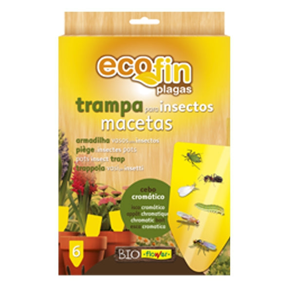 Flower Ecofin Trampa Para Insectos Maceteros