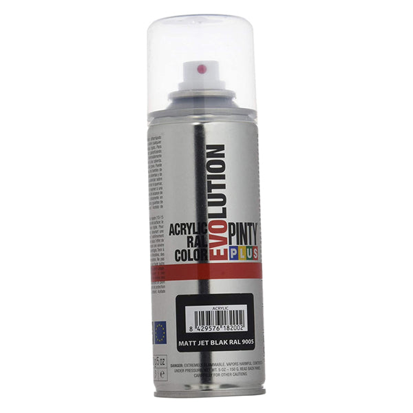 Pintura Spray Acrílica Negro Mate 200Ml - Tujilguero