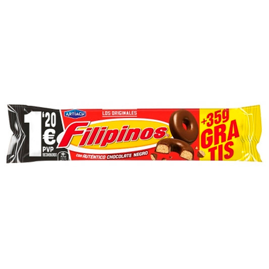 Filipinos Chocolate Negro más 35g Gratis